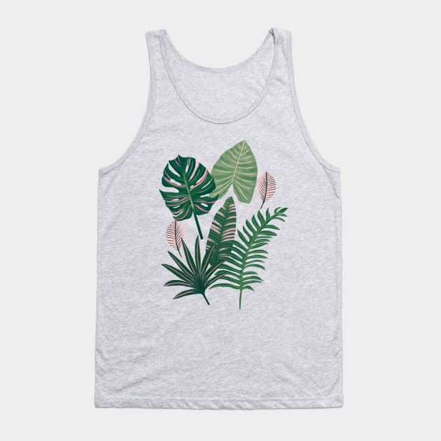 Aztec Jungle Leaves Tank Top by tangerinetane